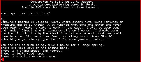 Colossal Cave adventure for QL
